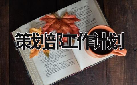 策划部工作计划 (15篇）