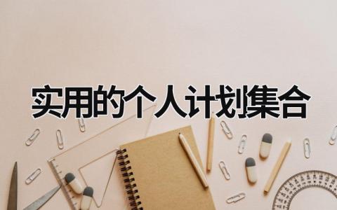 实用的个人计划集合 (15篇）