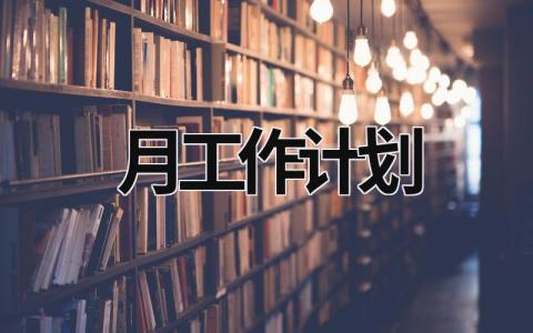 月工作计划 (18篇）