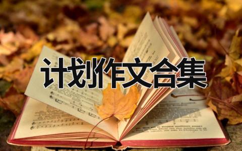 计划作文合集 (18篇）