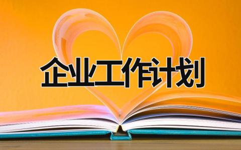 企业工作计划 (19篇）