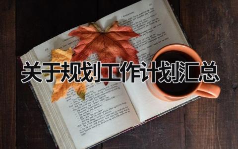 关于规划工作计划汇总 (16篇）