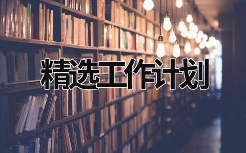 精选工作计划 (19篇）