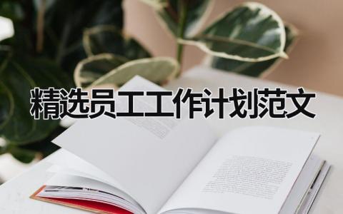 精选员工工作计划范文 (15篇）