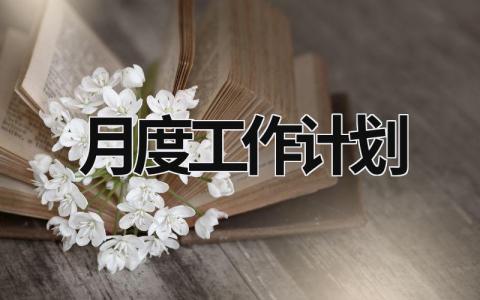 月度工作计划 (17篇）