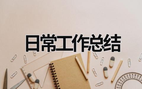 日常工作总结 (16篇）