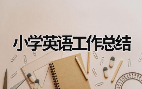 小学英语工作总结 (20篇）