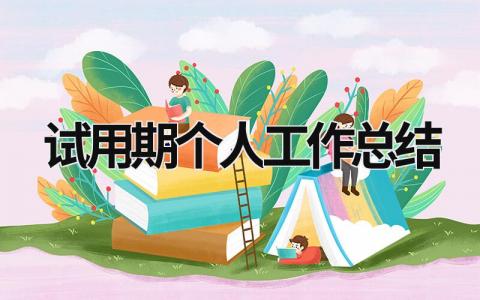 试用期个人工作总结 (18篇）