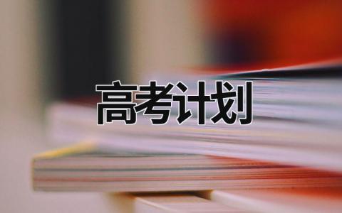 高考计划 (17篇）