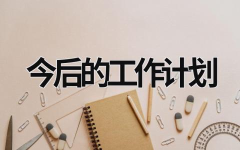 今后的工作计划 (21篇）