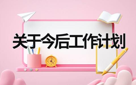 关于今后工作计划 (17篇）