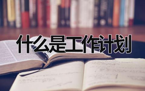 什么是工作计划 (20篇）