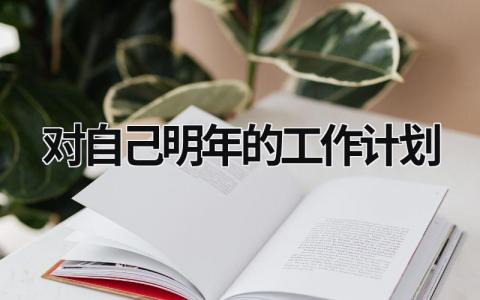 2023对自己明年的工作计划 (16篇）