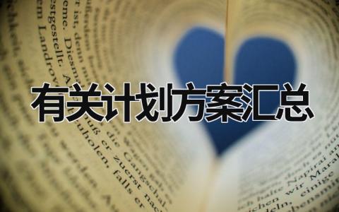 有关计划方案汇总 (17篇）