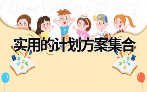 实用的计划方案集合 (15篇）