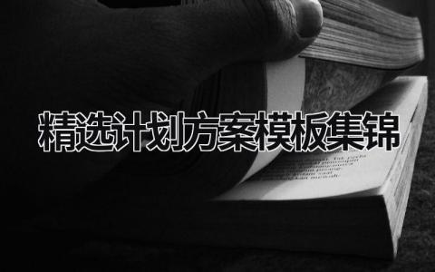 精选计划方案模板集锦 (20篇）