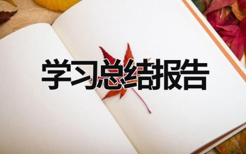 学习总结报告 (19篇）