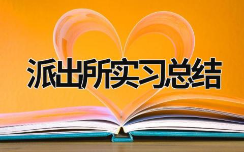 派出所实习总结 (18篇）