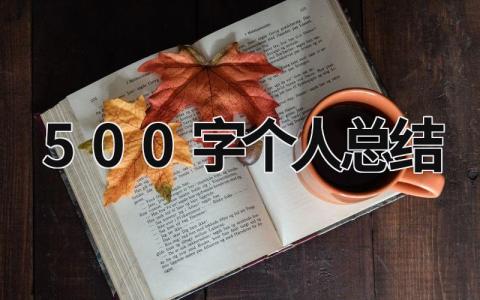 500字个人总结 (20篇）