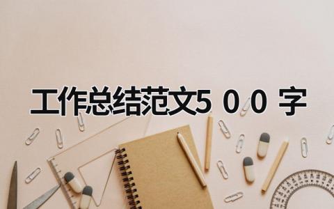 工作总结范文500字 (19篇）