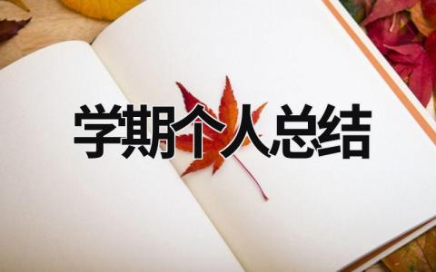 学期个人总结 (17篇）