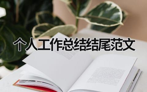 个人工作总结结尾范文 (19篇）