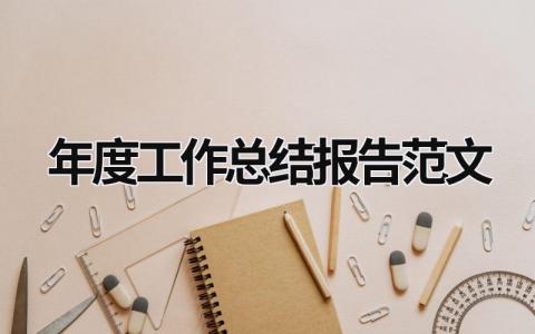 年度工作总结报告范文 (18篇）