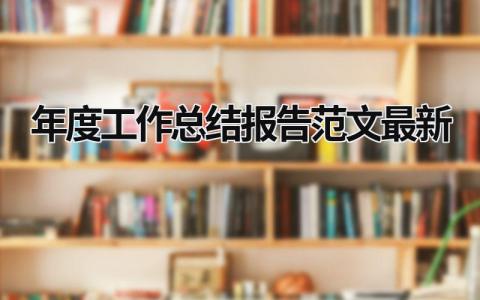 年度工作总结报告范文最新 (21篇）