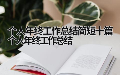 个人年终工作总结2023简短十篇_个人年终工作总结 (16篇）