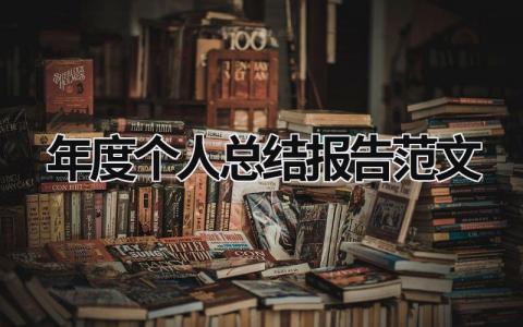 年度个人总结报告范文 (16篇）