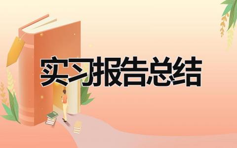 实习报告总结 (16篇）