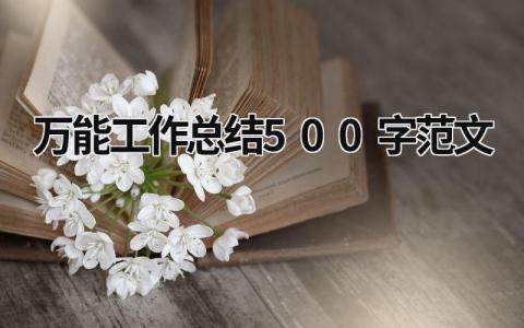 万能工作总结500字范文 (19篇）