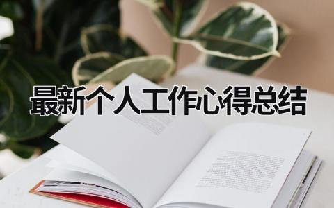 最新个人工作心得总结 (16篇）