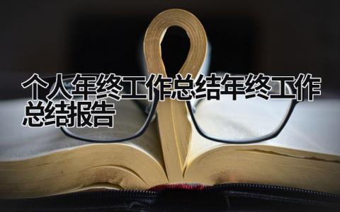 个人年终工作总结_年终工作总结报告 (21篇）