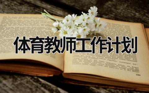 体育教师工作计划 (16篇）