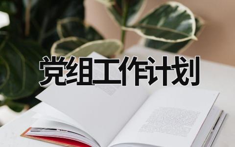 党组工作计划 (16篇）