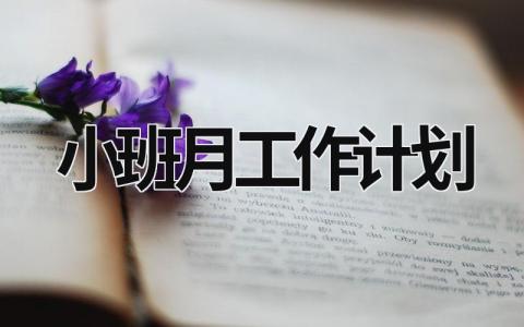 小班月工作计划 (19篇）