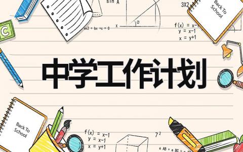 中学工作计划 (21篇）