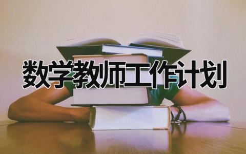 数学教师工作计划 (20篇）