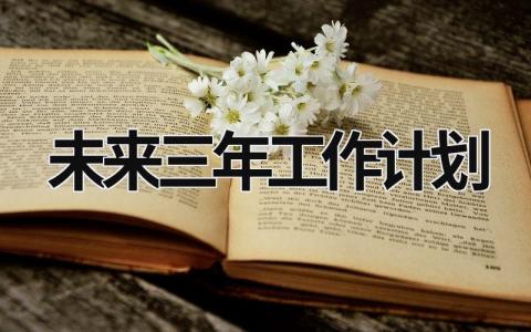 未来三年工作计划 (17篇）