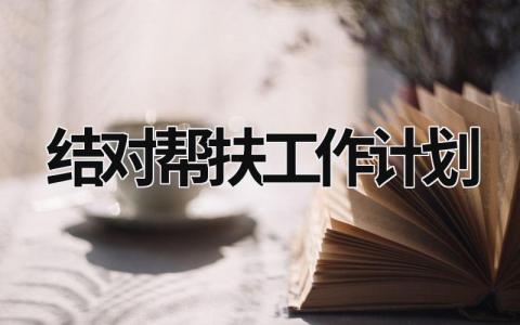 结对帮扶工作计划 (17篇）