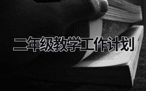 二年级教学工作计划 (16篇）