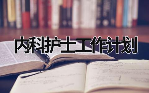 内科护士工作计划 (13篇）