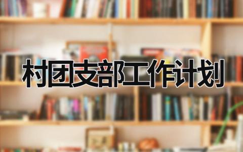 村团支部工作计划 (17篇）