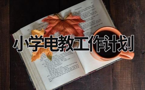 小学电教工作计划 (16篇）