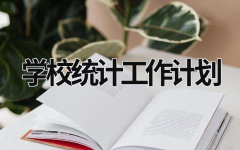 学校统计工作计划 (19篇）