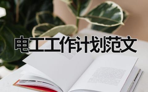 电工工作计划范文 (20篇）