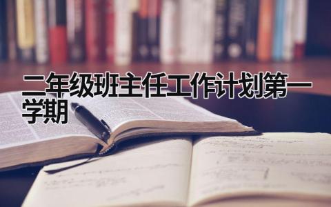 二年级班主任工作计划第一学期 (12篇）