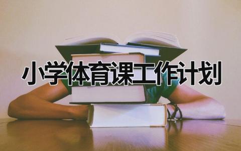 小学体育课工作计划 (20篇）