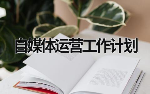 自媒体运营工作计划 (9篇）